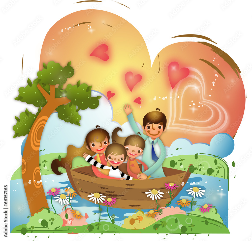 Obraz premium 행복한 우리집