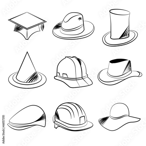 sketch hat icons