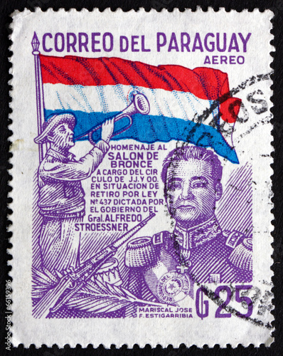 Postage stamp Paraguay 1978 Jose Felix Estigarribia, President photo