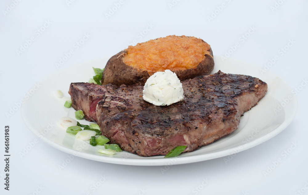 T-Bone Steak with Baked Potato T-Bone Steak with Baked Potato