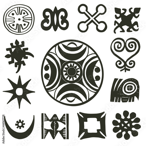 African traditional motifs