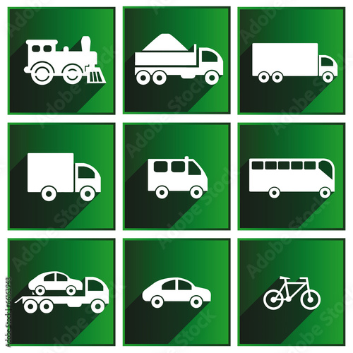 Transport icons.