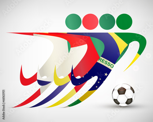 Silhouetten Fußball Gruppe A