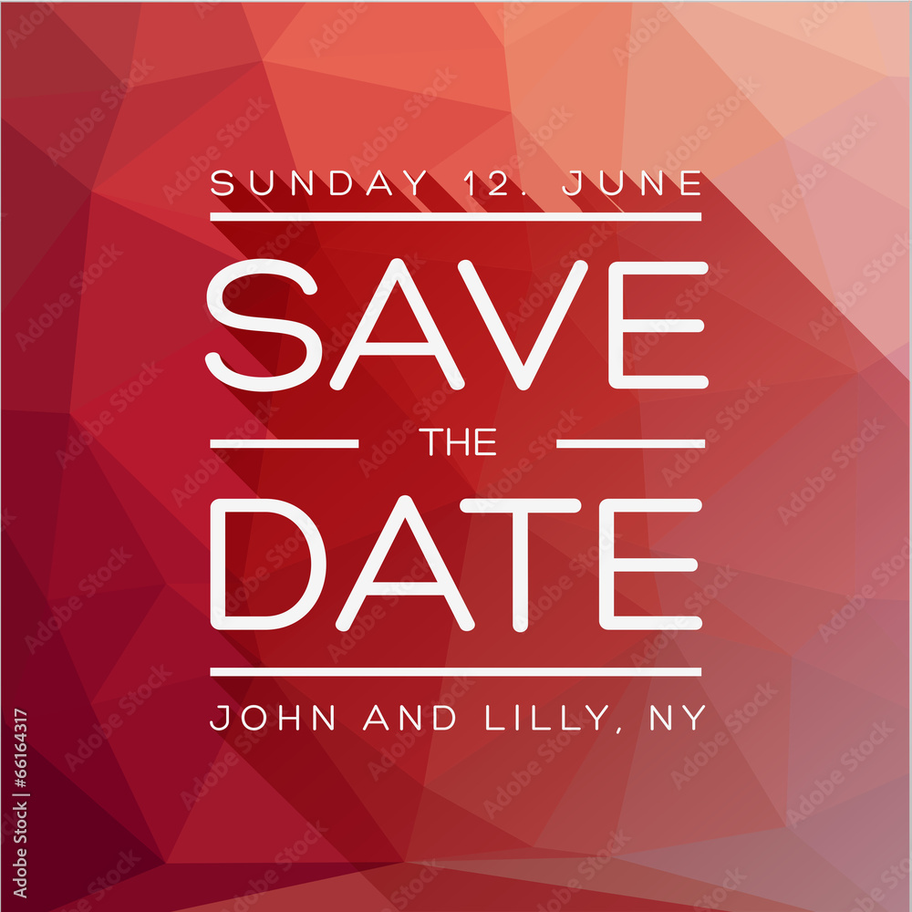 save the date template vector