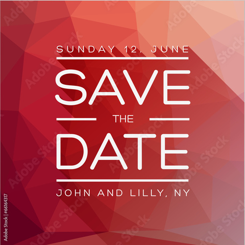 save the date template vector