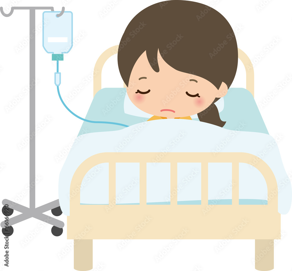 病室のベッドで点滴を受ける女性stock Vector Adobe Stock 病室のベッドで点滴を受ける女性stock Vector Adobe Stock