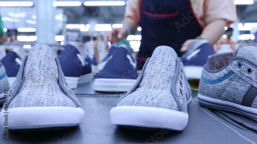 shoe making on conveyor