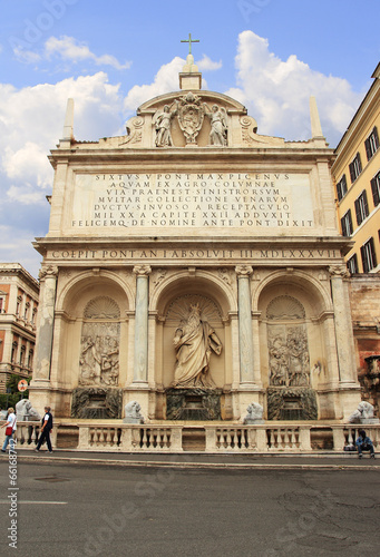 Acqua Felice Fountain in Rome