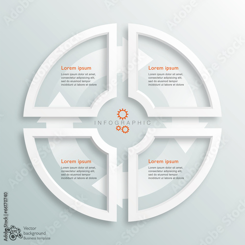 Infographics Vector Background 4-Step Process