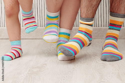 family in socks