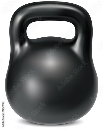 Kettlebell weight isolated. Illustration