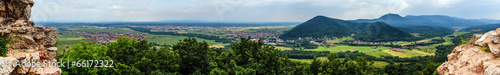 Panoramic view of Alsace mountains
