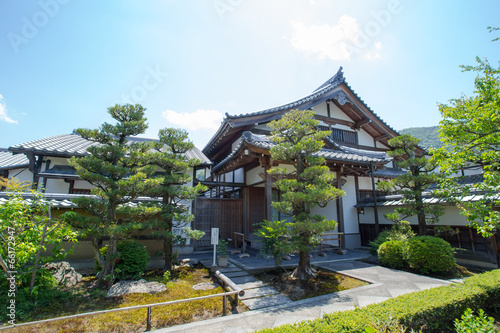 Japanese building, antique Japanese building in Kyoto, Japan