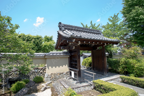 house gate, Japanese antique style of house entrance