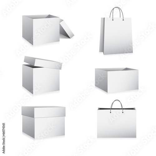Boxes and Bags Vector