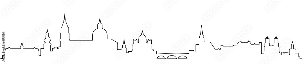 Fototapeta premium Skyline Salzburg