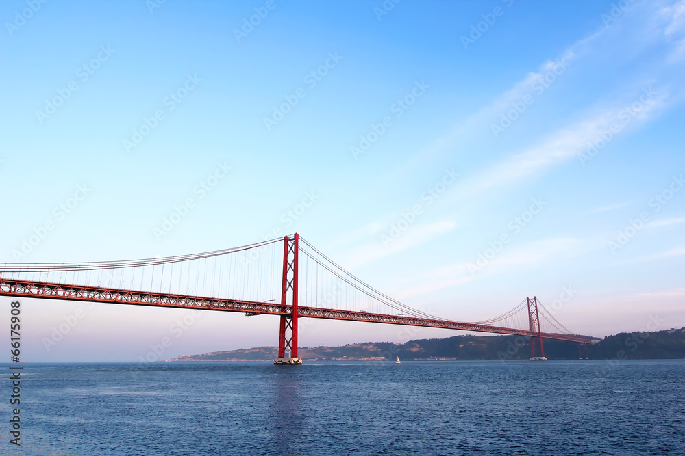 Red bridge, Lisbon, Portugal