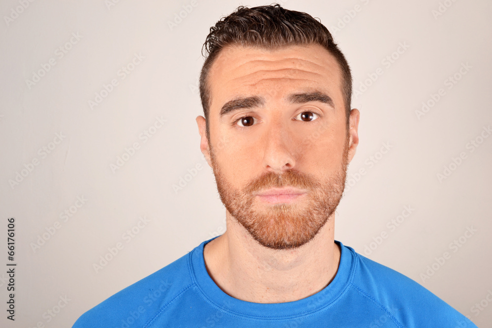 Fototapeta premium Man with sad face