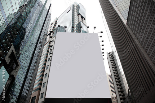 Fototapeta Naklejka Na Ścianę i Meble -  Blank billboard in a city