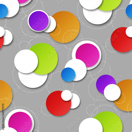 Seamless background with circular patterns