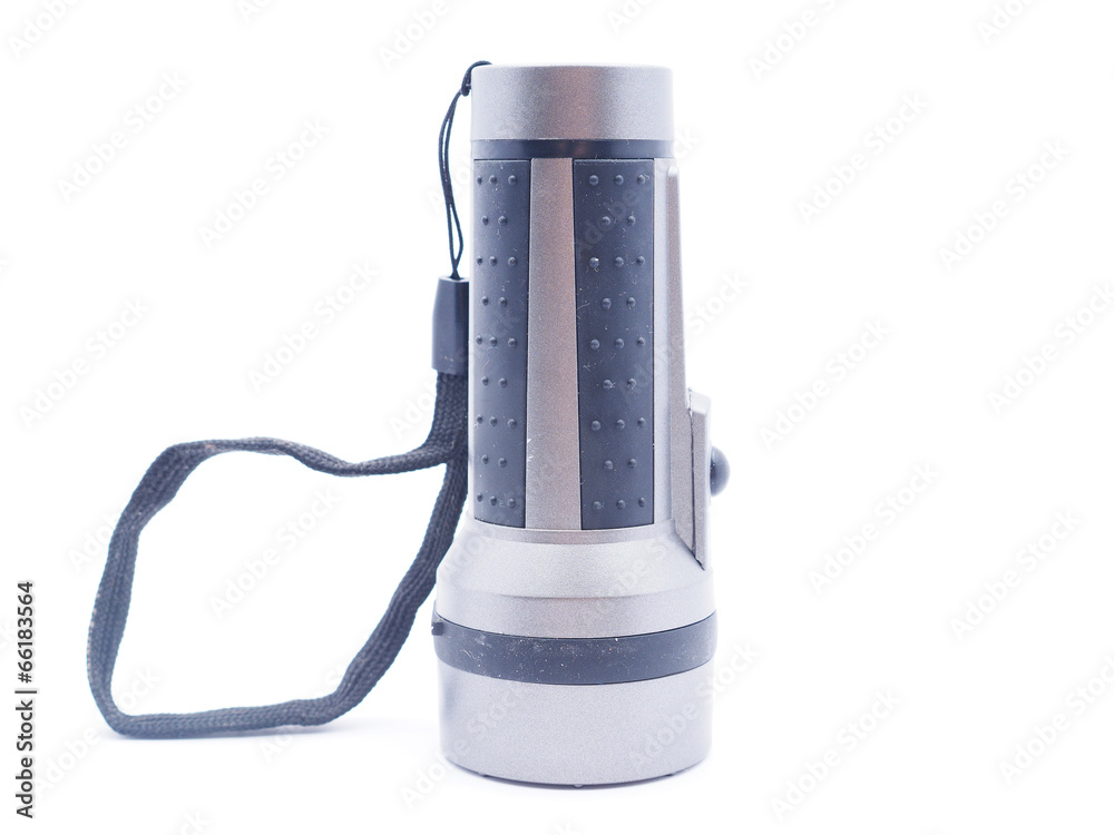 flashlight on a white background flashlight on a white background