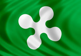 Lombardy flag of silk