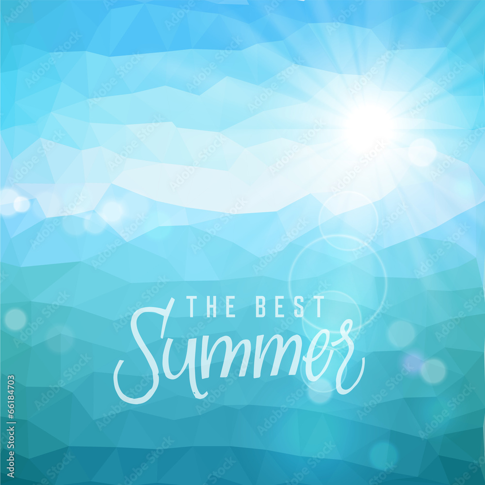 Naklejka premium Summer holiday tropical beach background