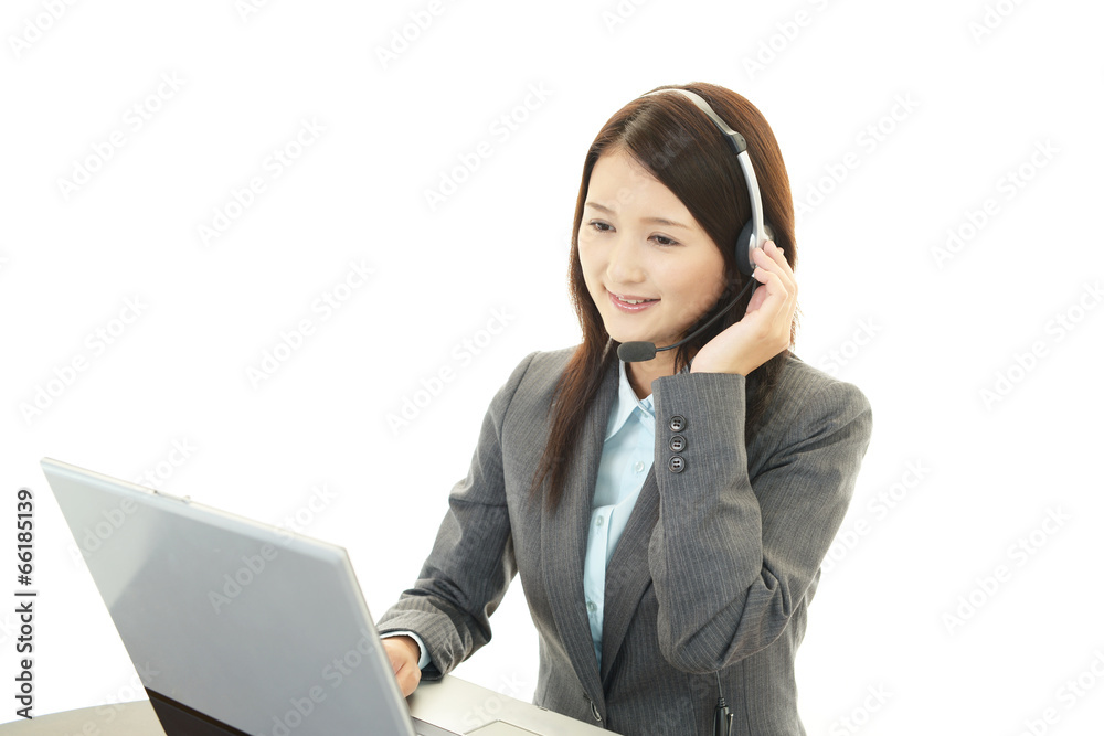笑顔のオペレーター 笑顔のオペレーター