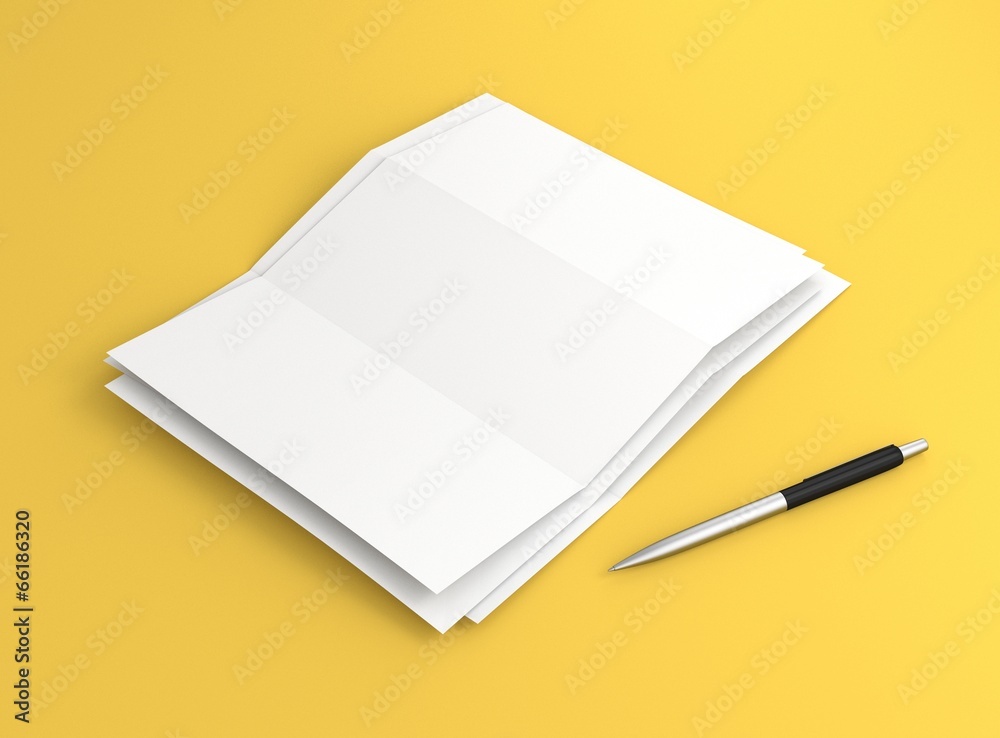 Briefpapier Stapel mit Kugelschreiber Briefpapier Stapel mit Kugelschreiber