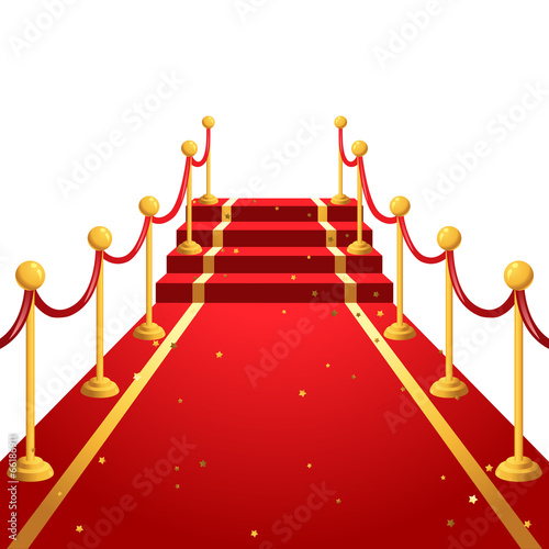 on the red carpet