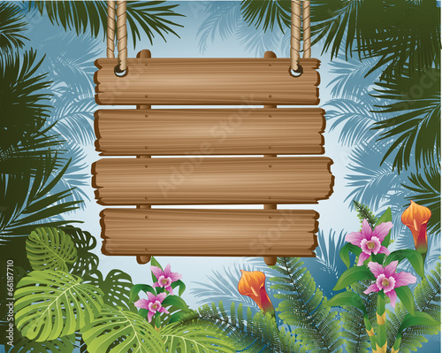 tropical banner