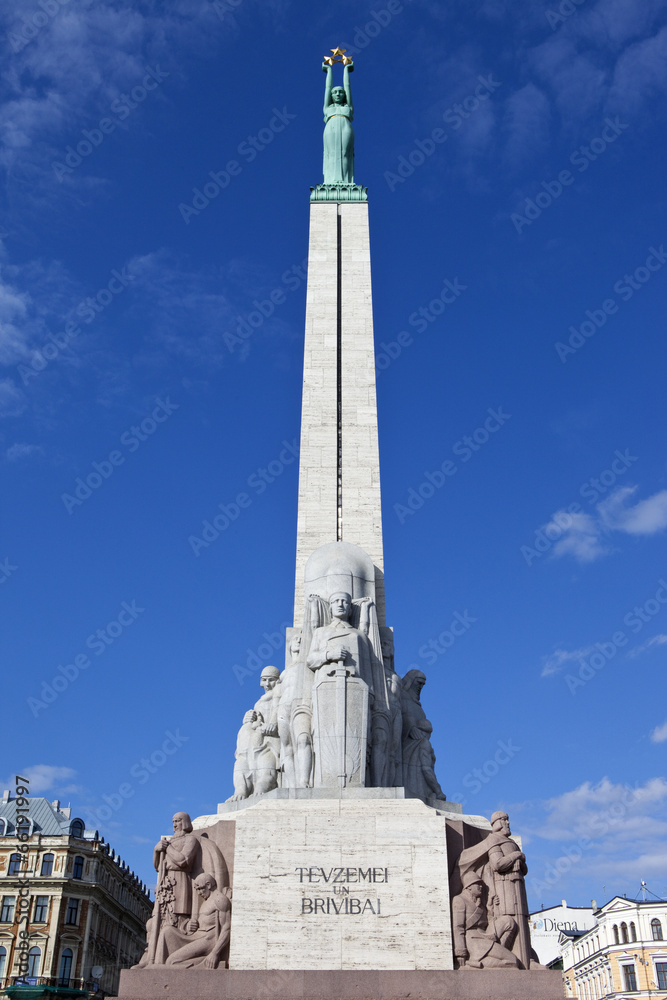 The Freedom Monument in Riga