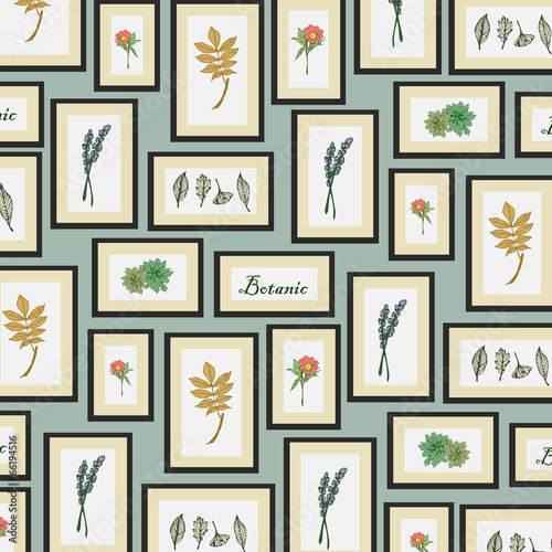 Background of botanic pattern