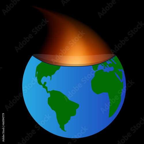 Planet burned