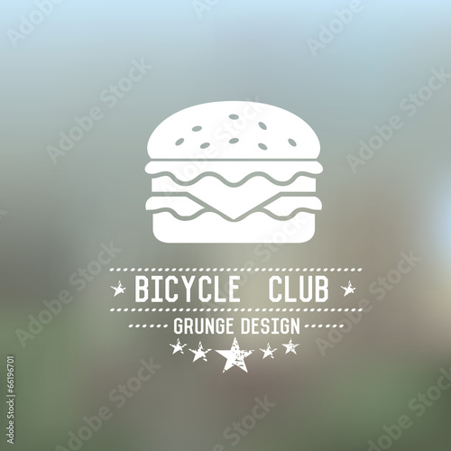 Hamburger badge,grunge vector