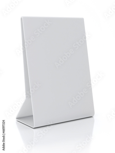 Plastic White ad Plate Isolated on White Background