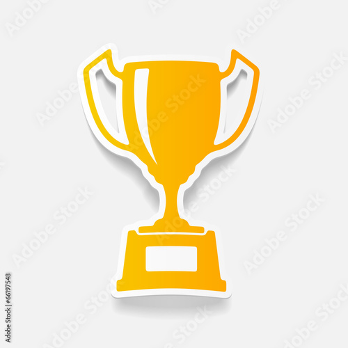 realistic design element: winner