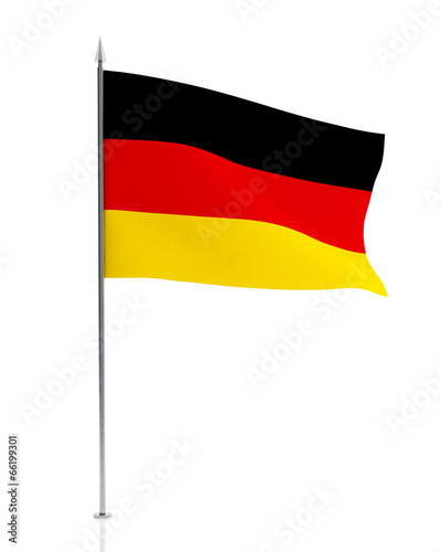 German Flag Isolated on white