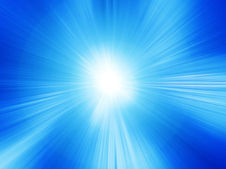 Radial abstract blue background