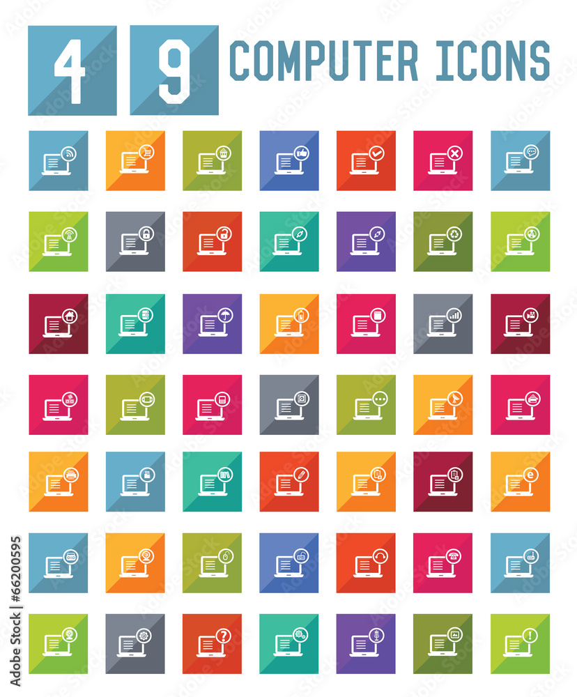 49 Computer,Laptop icons,vector 49 Computer,Laptop icons,vector