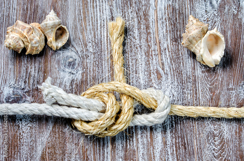 marine rope tied Double Sheet Bend