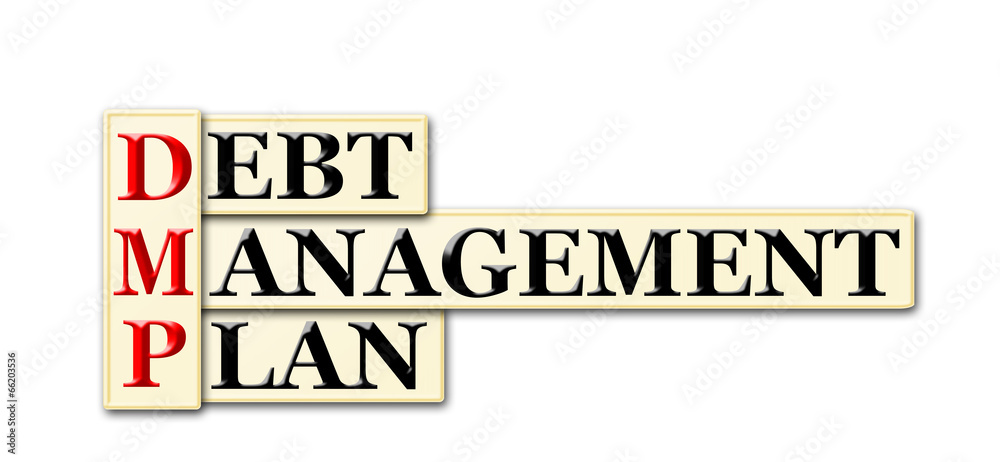 Fototapeta premium Debt Management Plan