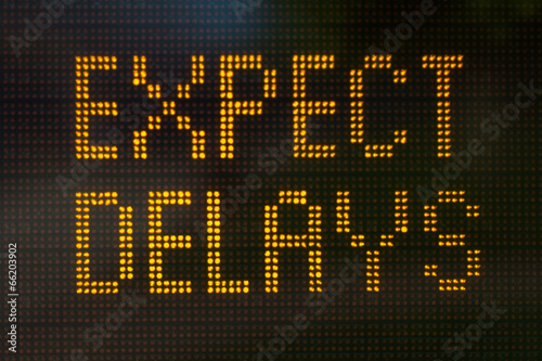 Photography Expect Delays Sign