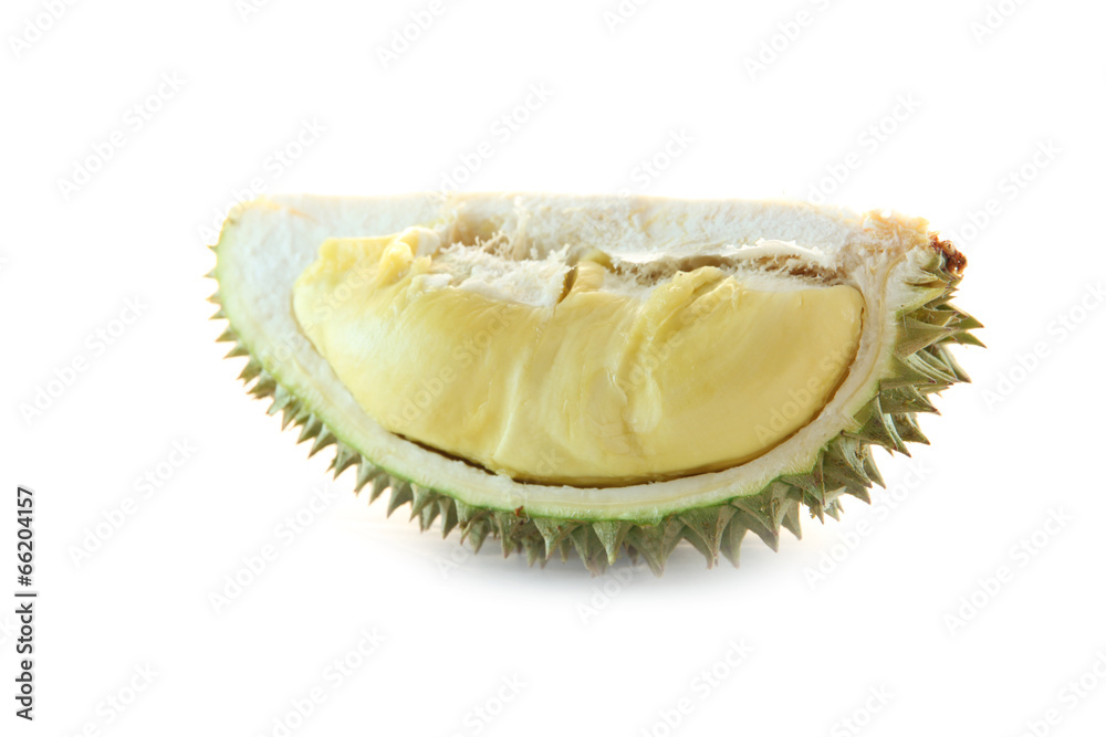 Fototapeta premium peeled durian isolated.