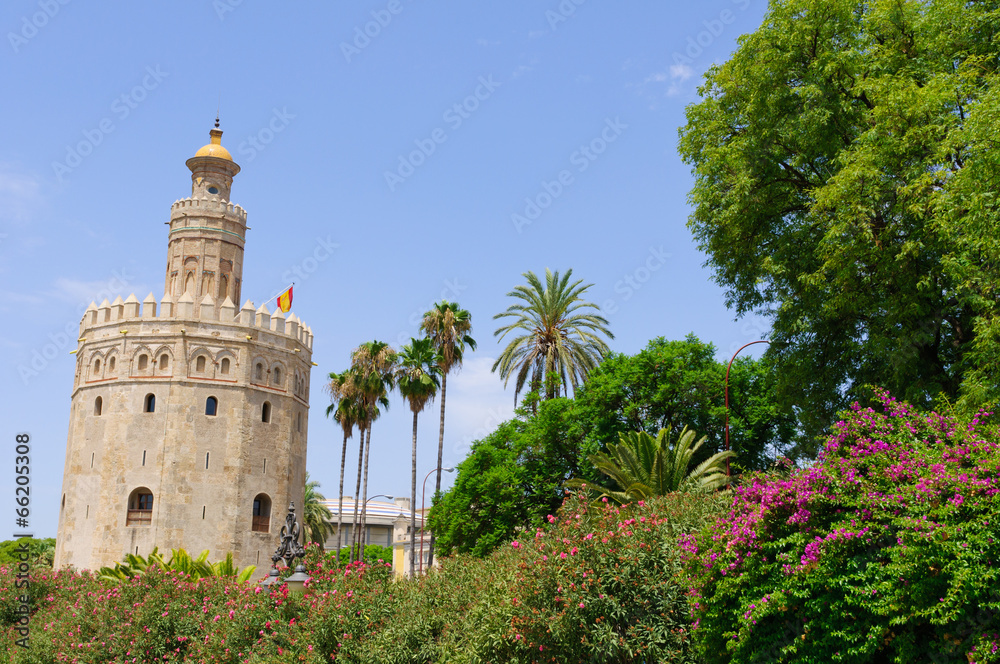 The Torre del Oro in Sevilla, Spain