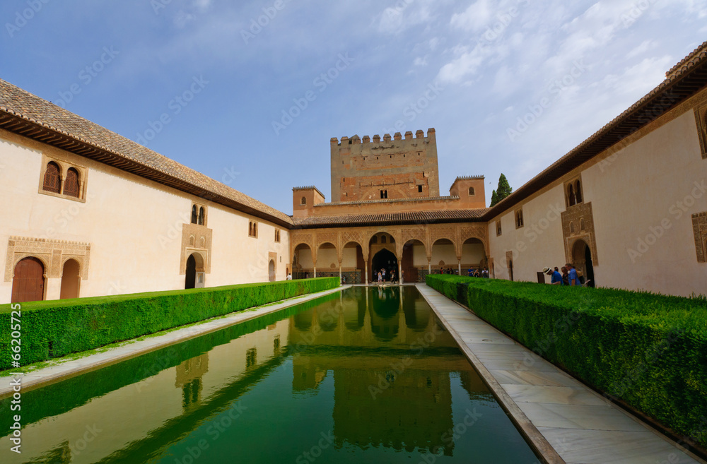 Comares at the Palacio de la Alhambra in Granada, Spain