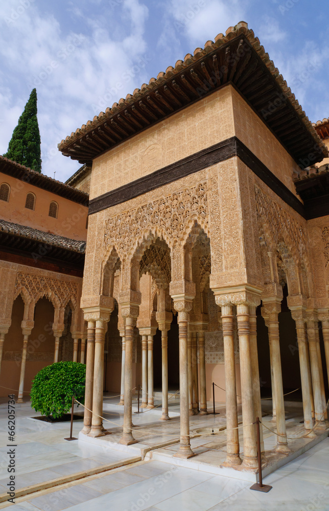 Leones at the Palacio de la Alhambra in Granada, Spain Leones at the Palacio de la Alhambra in Granada, Spain