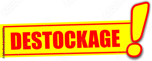 étiquette destockage