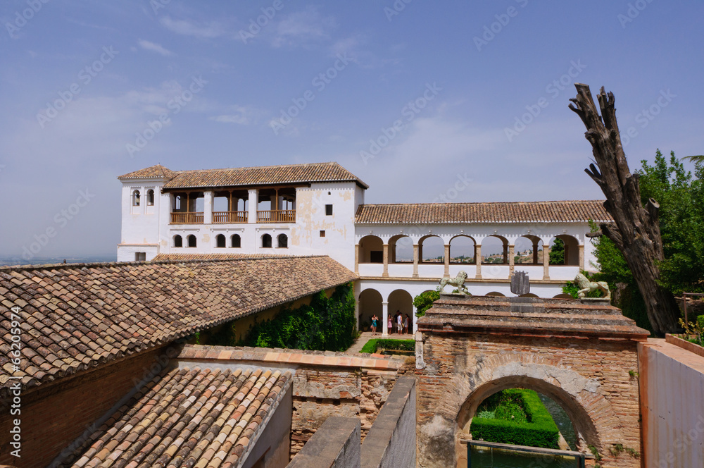 Generalife at the Palacio de la Alhambra in Granada, Spain