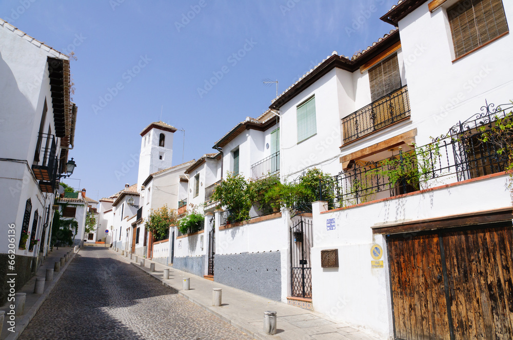 Albayzin district in Granada, Spain